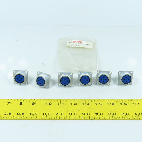 Nanaboshi NET-244-RF 4-Pole Circular Female Electrical Connector 250V 15A Lot/6