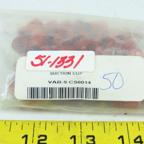 Seal Science VAB-9 CS6014 Bellows Styles VAB Barb Silicone Suction Cups Lot/50