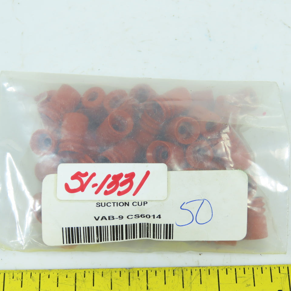 Seal Science VAB-9 CS6014 Bellows Styles VAB Barb Silicone Suction Cups Lot/50