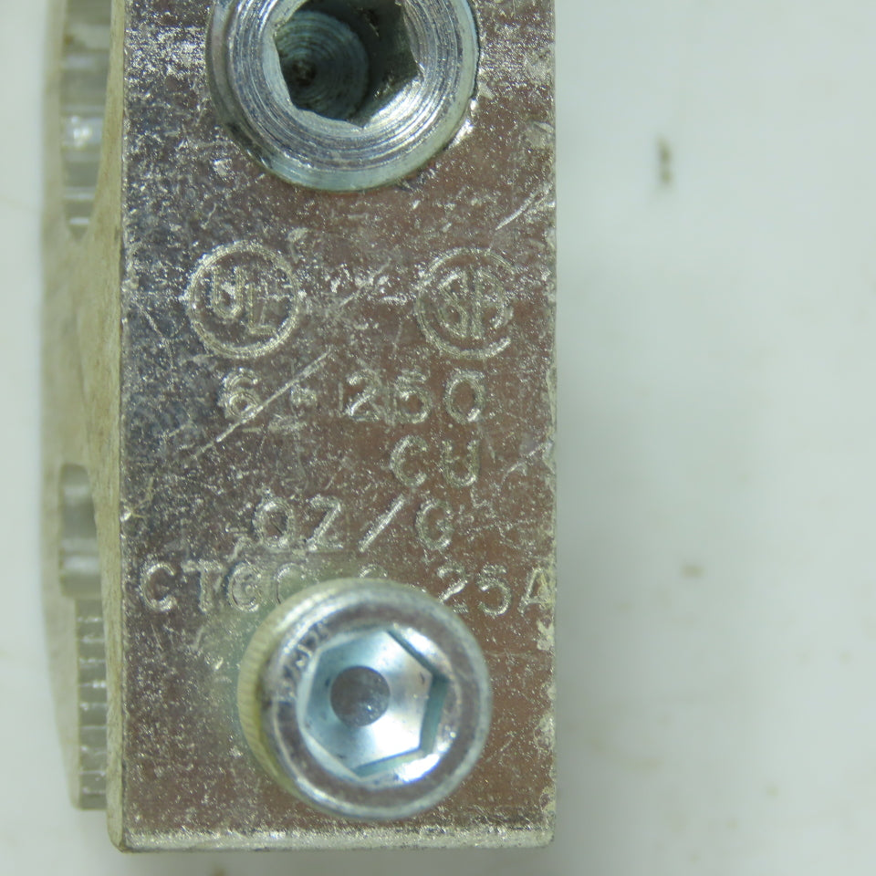 OZ Gedney CTGC-6-25A Cable Tray Ground Clamp Lot Of 2