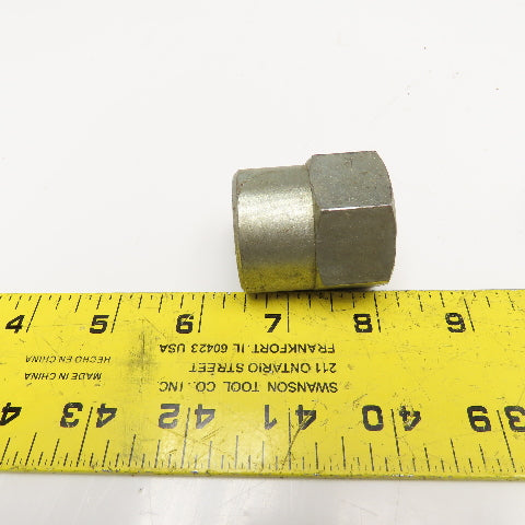 3/4" Female NPT Steel Hex Coupling Lot Of 3