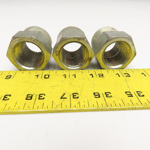 3/4" Female NPT Steel Hex Coupling Lot Of 3