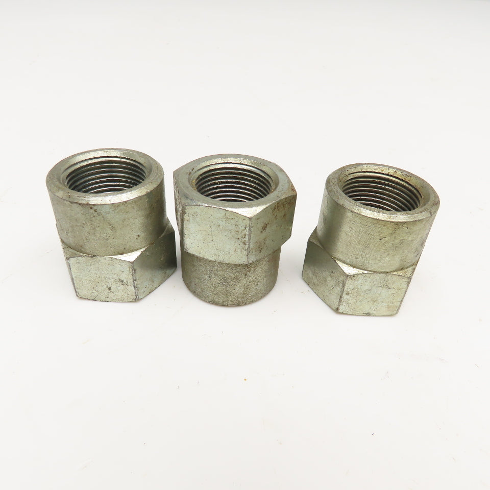 3/4" Female NPT Steel Hex Coupling Lot Of 3