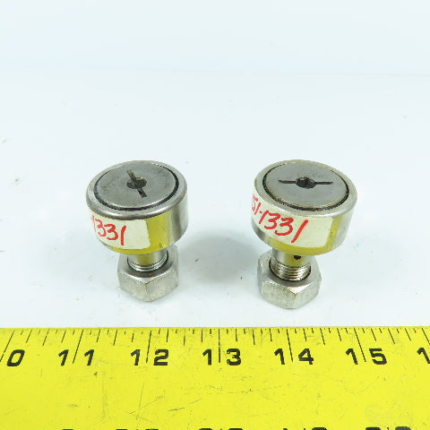 THK CF16VMUUA Cam Follower Roller 35mm OD x 18mm Wide M16x1.5 Thread Lot/2