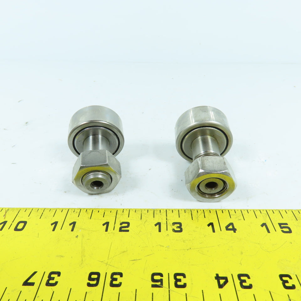THK CF16VMUUA Cam Follower Roller 35mm OD x 18mm Wide M16x1.5 Thread Lot/2