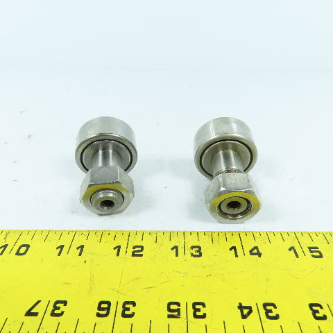 THK CF16VMUUA Cam Follower Roller 35mm OD x 18mm Wide M16x1.5 Thread Lot/2