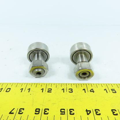 THK CF16VMUUA Cam Follower Roller 35mm OD x 18mm Wide M16x1.5 Thread Lot/2