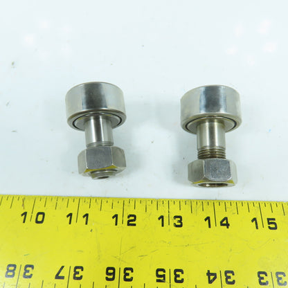 THK CF16VMUUA Cam Follower Roller 35mm OD x 18mm Wide M16x1.5 Thread Lot/2