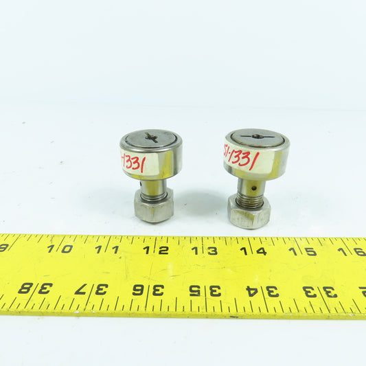 THK CF16VMUUA Cam Follower Roller 35mm OD x 18mm Wide M16x1.5 Thread Lot/2