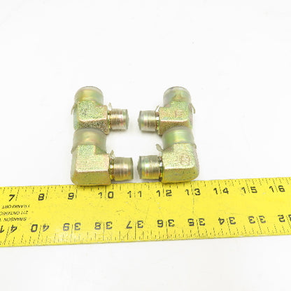 1/2" NPT Female x 1/2" JIC Male 90° Elbow Lot Of 4