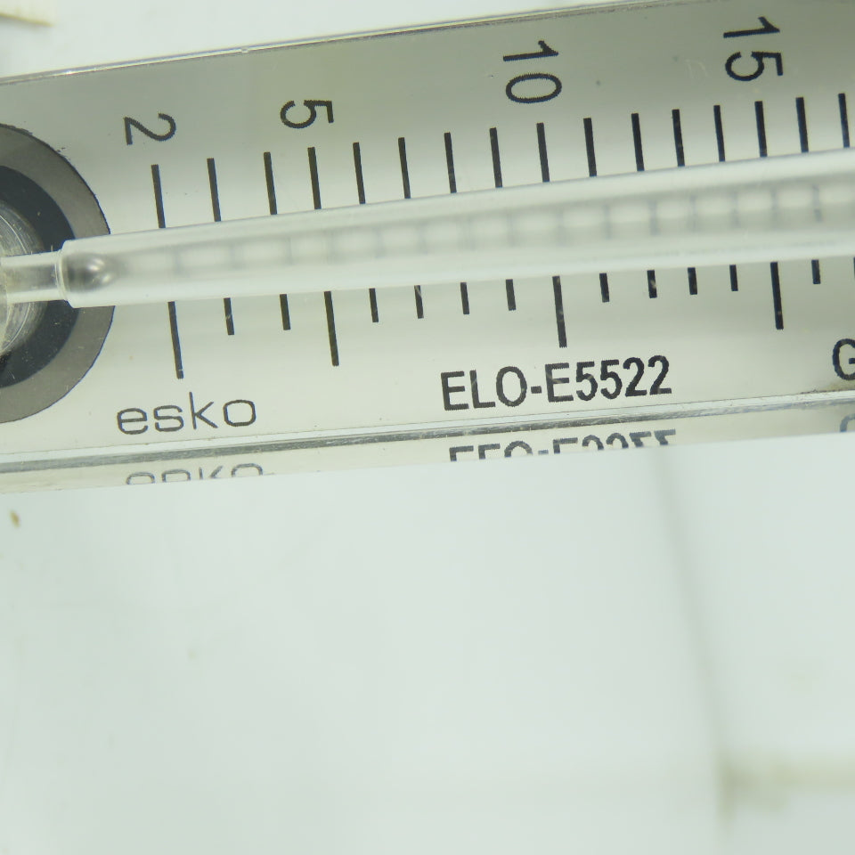 Esko ELO-E5522 Variable Area Flow Meter 2-20 GPH H2O