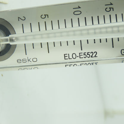 Esko ELO-E5522 Variable Area Flow Meter 2-20 GPH H2O