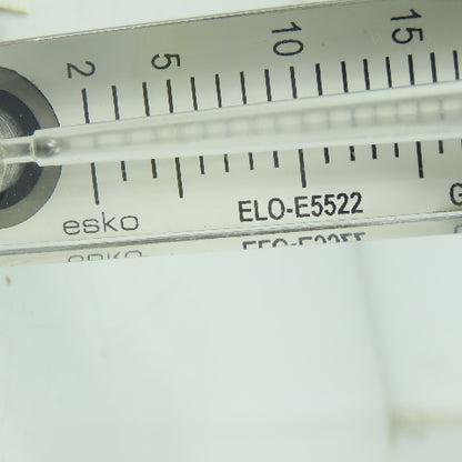Esko ELO-E5522 Variable Area Flow Meter 2-20 GPH H2O