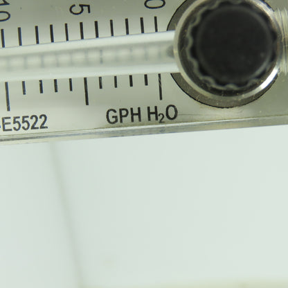 Esko ELO-E5522 Variable Area Flow Meter 2-20 GPH H2O