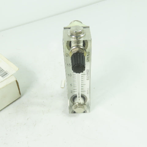 Esko ELO-E5522 Variable Area Flow Meter 2-20 GPH H2O