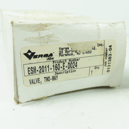 Versa ESM-2011-160-E-D024 2-Way Pneumatic Directional Valve 24VDC Coil