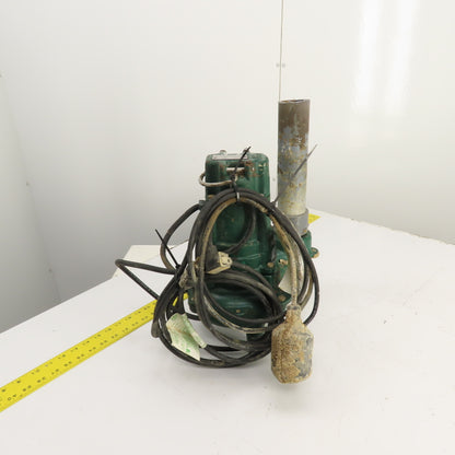 Zoeller N267-F 0.5HP Cast Submersible Sewage Ejector Pump 120V 1PH 2" & Float