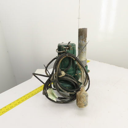 Zoeller N267-F 0.5HP Cast Submersible Sewage Ejector Pump 120V 1PH 2" & Float