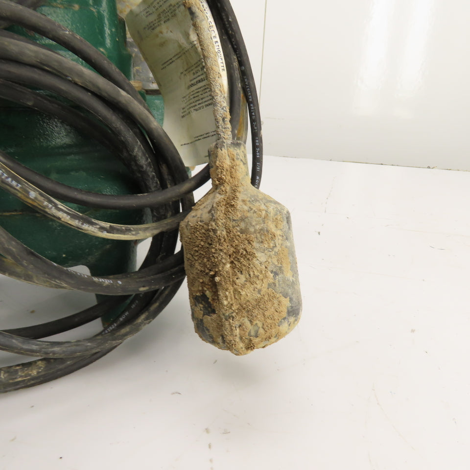 Zoeller N267-F 0.5HP Cast Submersible Sewage Ejector Pump 120V 1PH 2" & Float