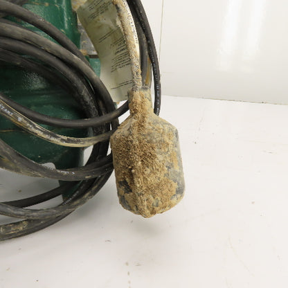 Zoeller N267-F 0.5HP Cast Submersible Sewage Ejector Pump 120V 1PH 2" & Float