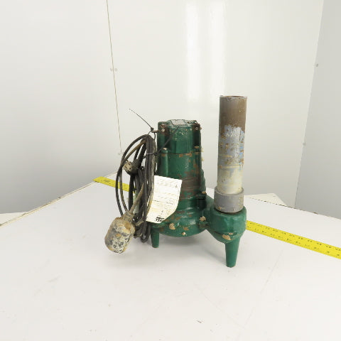 Zoeller N267-F 0.5HP Cast Submersible Sewage Ejector Pump 120V 1PH 2" & Float