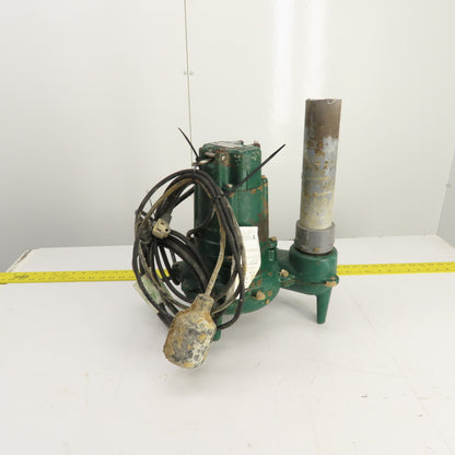 Zoeller N267-F 0.5HP Cast Submersible Sewage Ejector Pump 120V 1PH 2" & Float