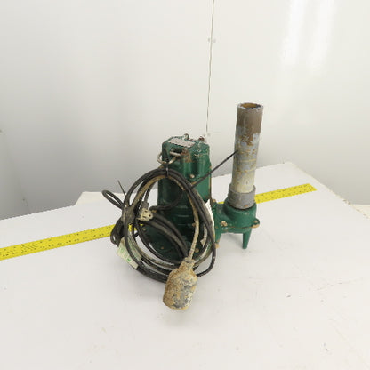 Zoeller N267-F 0.5HP Cast Submersible Sewage Ejector Pump 120V 1PH 2" & Float