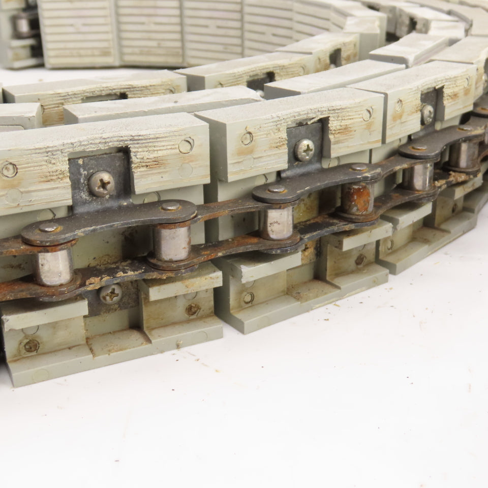 2-3/4" Wide x 21' OAL Table Top Conveyor Chain W/ Roller Drive Chain