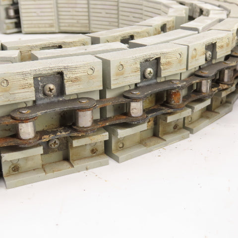 2-3/4" Wide x 21' OAL Table Top Conveyor Chain W/ Roller Drive Chain