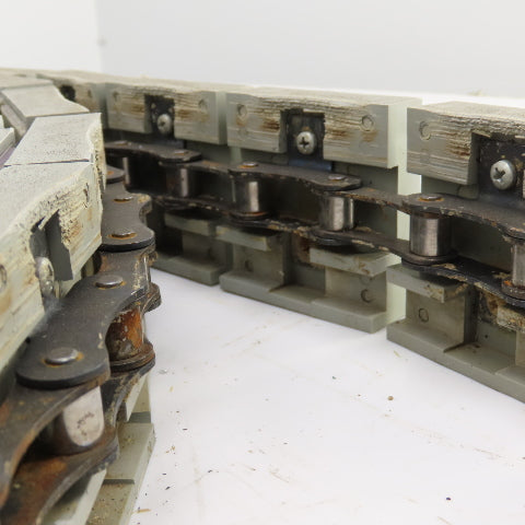 2-3/4" Wide x 21' OAL Table Top Conveyor Chain W/ Roller Drive Chain