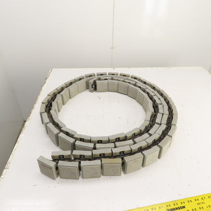 2-3/4" Wide x 21' OAL Table Top Conveyor Chain W/ Roller Drive Chain