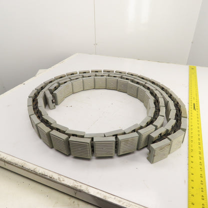 2-3/4" Wide x 21' OAL Table Top Conveyor Chain W/ Roller Drive Chain
