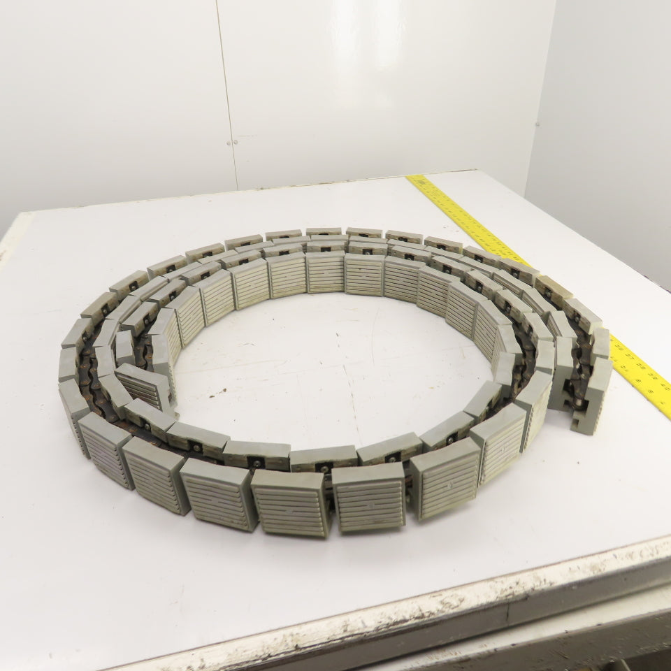 2-3/4" Wide x 21' OAL Table Top Conveyor Chain W/ Roller Drive Chain