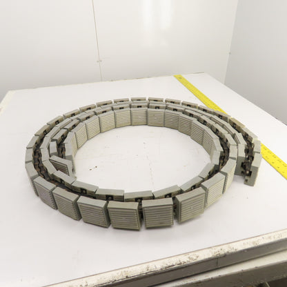 2-3/4" Wide x 21' OAL Table Top Conveyor Chain W/ Roller Drive Chain