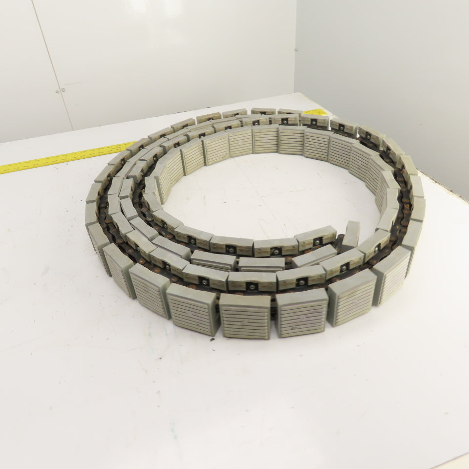 2-3/4" Wide x 21' OAL Table Top Conveyor Chain W/ Roller Drive Chain