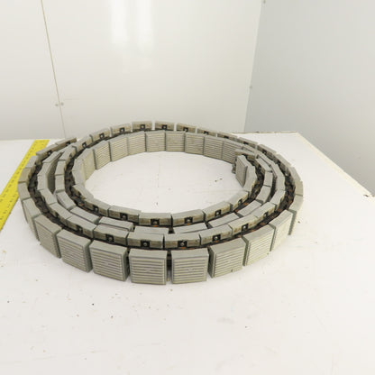 2-3/4" Wide x 21' OAL Table Top Conveyor Chain W/ Roller Drive Chain