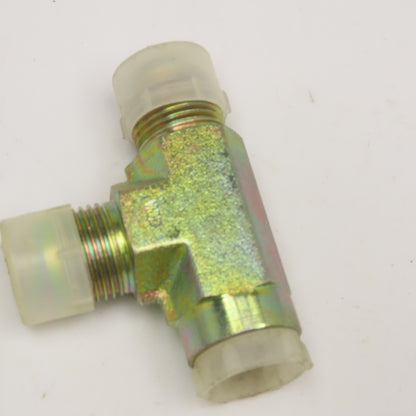 3/8" NPT Female x 1/2" JIC Male x 1/2" JIC Male Run Tee