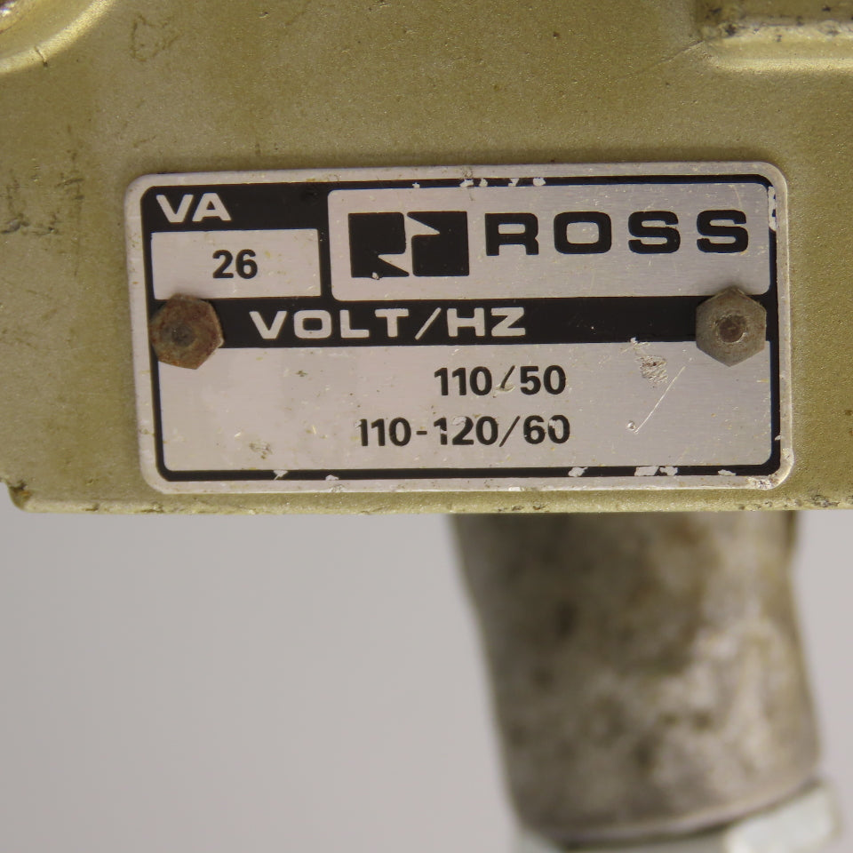 Ross 2773A7001 1-1/4" Solenoid Operated Pneumatic Valve 110-120V Coil