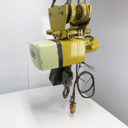 Yale KEL2-10LG71/2S2 2Ton 4000LB Electric Chain Hoist 1Ph 115/230V 8FPM 10' lift