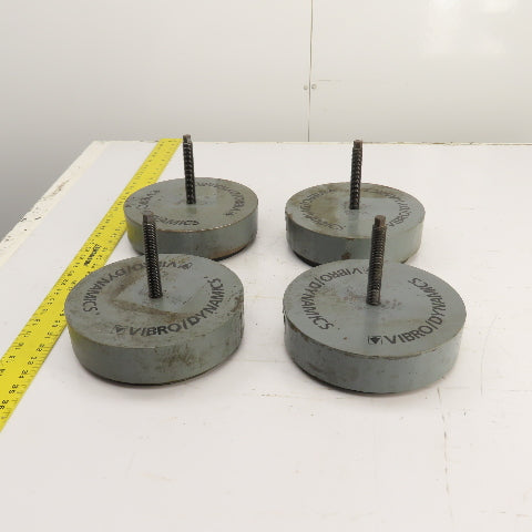 Vibro Dynamics 8K60 Micro Level Machine Isolator Rubber Mounting Pads 8"OD Lot/4