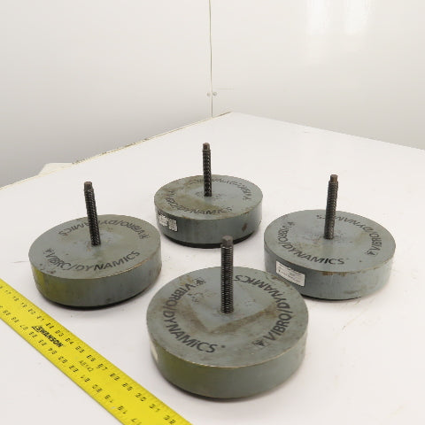 Vibro Dynamics 8K60 Micro Level Machine Isolator Rubber Mounting Pads 8"OD Lot/4