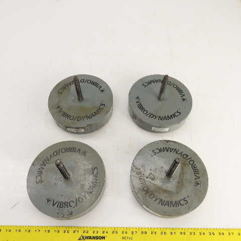 Vibro Dynamics 8K60 Micro Level Machine Isolator Rubber Mounting Pads 8"OD Lot/4