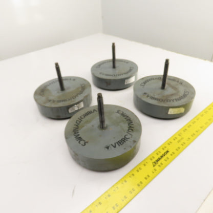 Vibro Dynamics 8K60 Micro Level Machine Isolator Rubber Mounting Pads 8"OD Lot/4