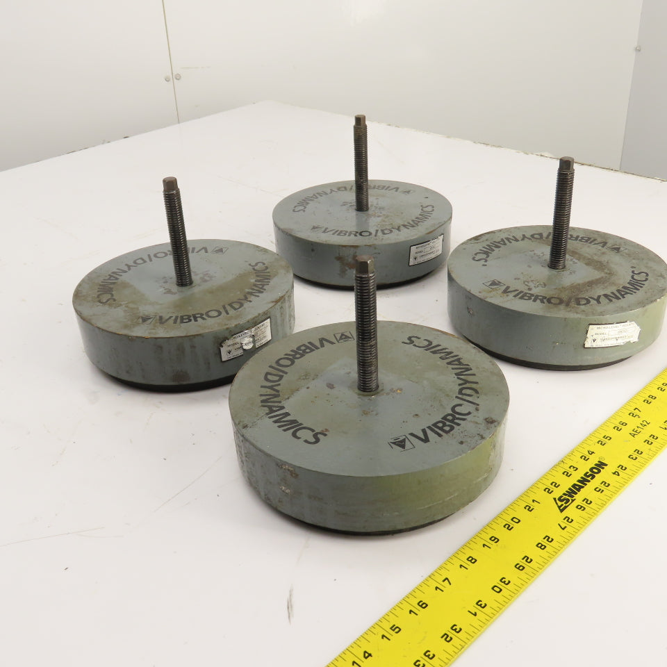 Vibro Dynamics 8K60 Micro Level Machine Isolator Rubber Mounting Pads 8"OD Lot/4