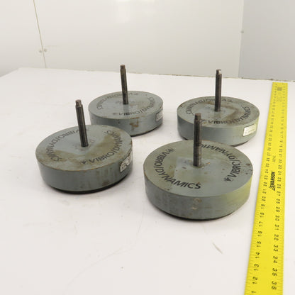 Vibro Dynamics 8K60 Micro Level Machine Isolator Rubber Mounting Pads 8"OD Lot/4