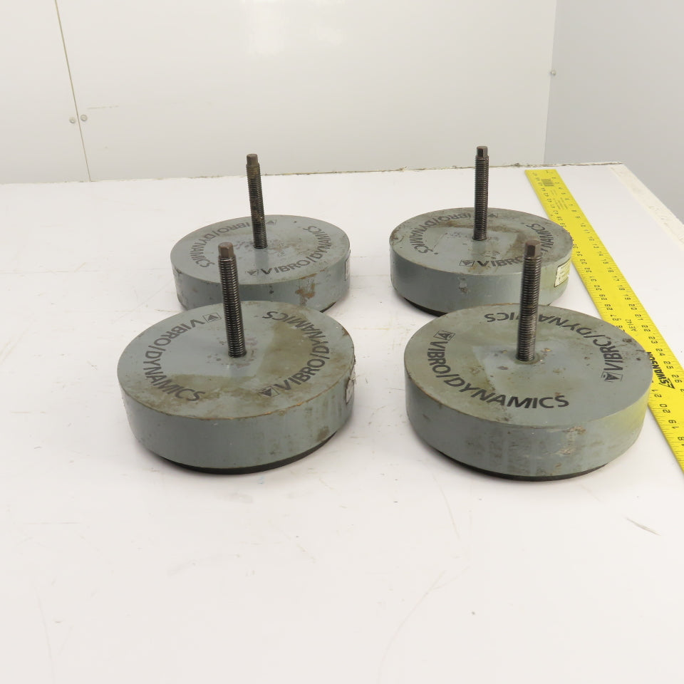 Vibro Dynamics 8K60 Micro Level Machine Isolator Rubber Mounting Pads 8"OD Lot/4