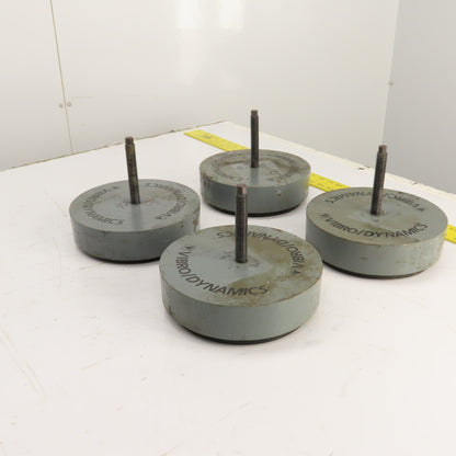 Vibro Dynamics 8K60 Micro Level Machine Isolator Rubber Mounting Pads 8"OD Lot/4