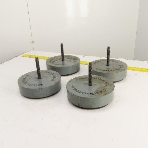 Vibro Dynamics 8K60 Micro Level Machine Isolator Rubber Mounting Pads 8"OD Lot/4