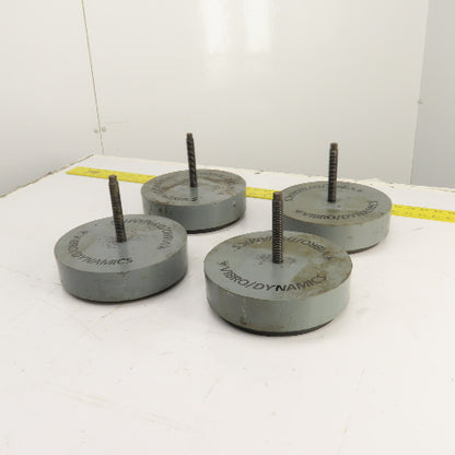Vibro Dynamics 8K60 Micro Level Machine Isolator Rubber Mounting Pads 8"OD Lot/4