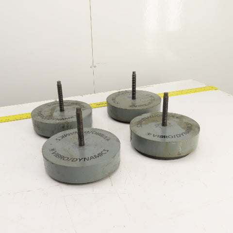 Vibro Dynamics 8K60 Micro Level Machine Isolator Rubber Mounting Pads 8"OD Lot/4